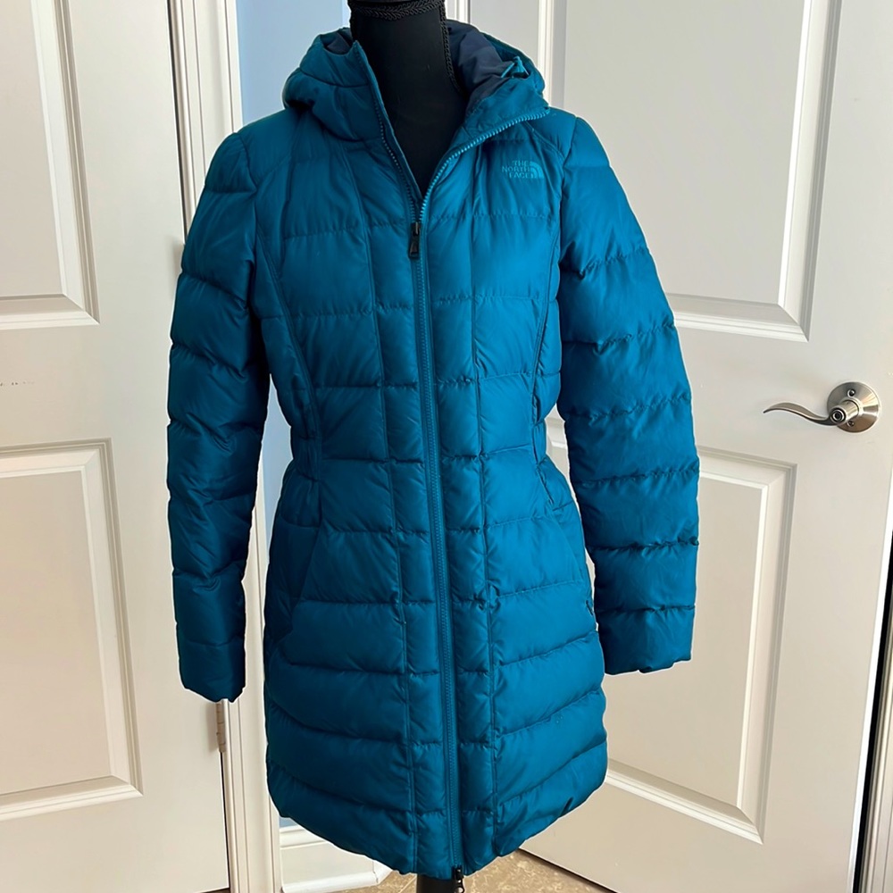 Size small petite North Face coat  - Teal